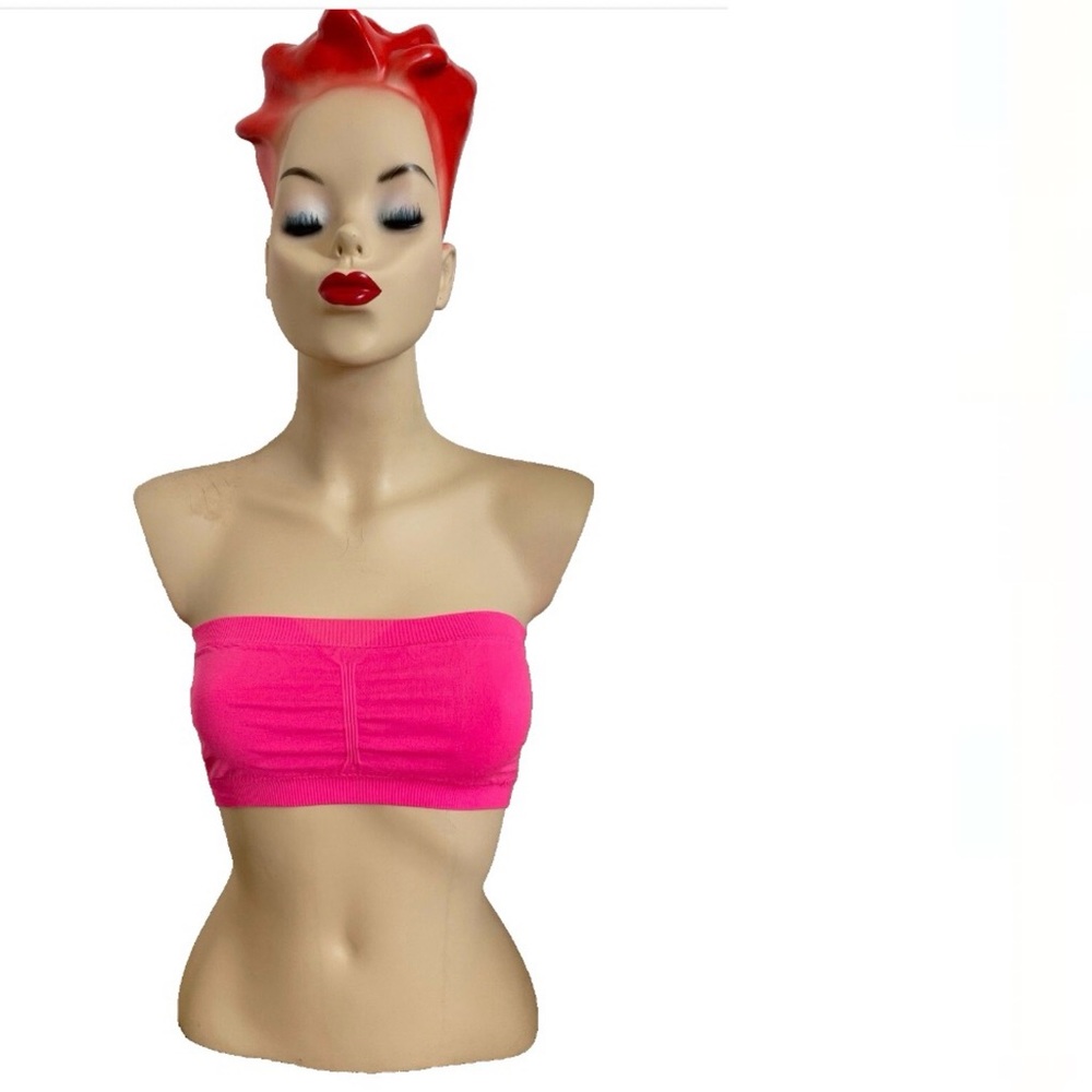 Charlotte Russe PINK Tube Top Style Bandeau BRALETTE Size Small